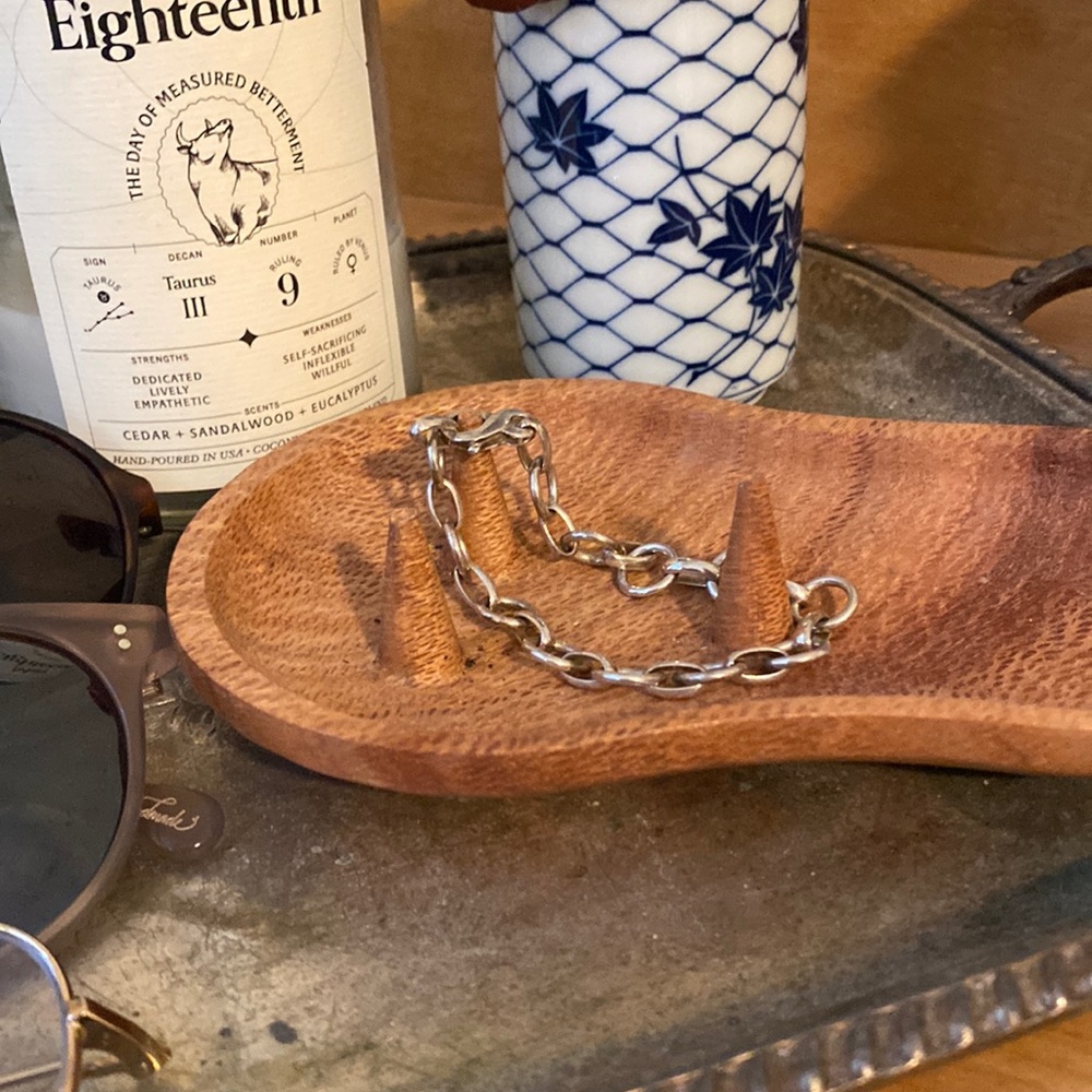Sterling Silver Circle Chain Bracelet